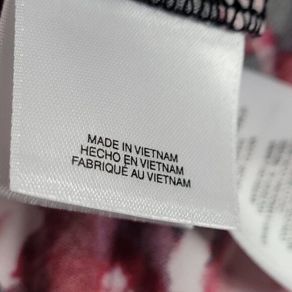 NWT Knit Top ANNE KLEIN PETITE Size PXXL Long Sleeve Fire Red Multi Black White - Picture 11 of 14